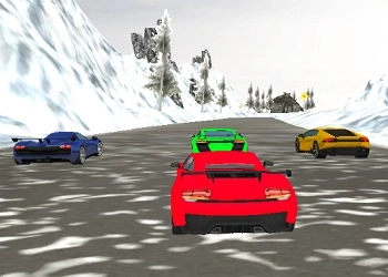 Schneefahrzeug-Rennstrecken-Simulator Spiel-Screenshot