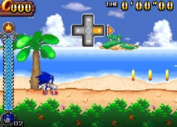 Sonic Rush Aventura captura de pantalla del juego