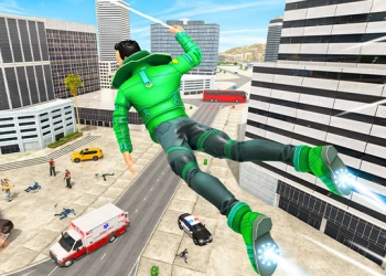 Örümcek Halat Kahraman Şehir Dövüşü oyun ekran görüntüsü