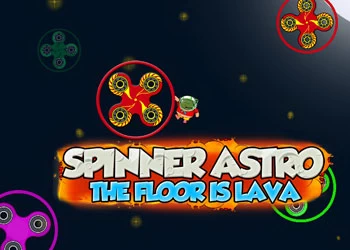 Spinner Astro The Floor Er Lava skærmbillede af spillet