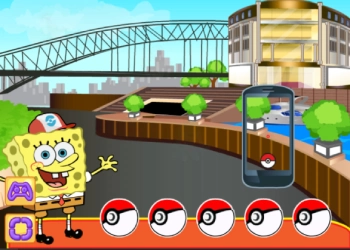 Спондж Боб Pokemon Go екранна снимка на играта