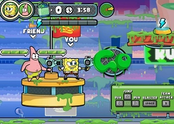 Spongebob Spellen: Vang de Slijm schermafbeelding van het spel