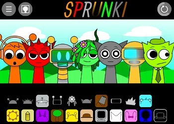 Sprunki Scratch РэMake скрыншот гульні