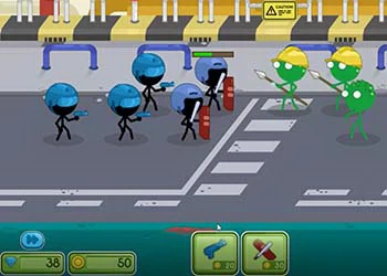 Stickman Vs Zombies o'yin skrinshoti