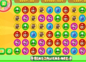 เกมปริศนา Super Mario Crush Saga ภาพหน้าจอของเกม