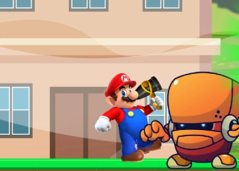Super Mario Løb Og Skyd skærmbillede af spillet