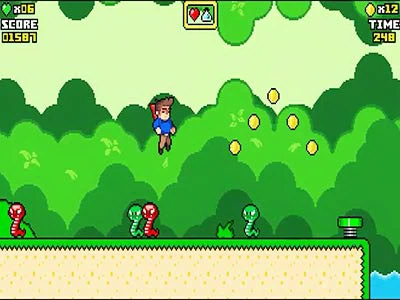 Super Steve World capture d'écran du jeu