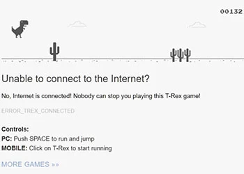 T-Rex Dino στιγμιότυπο οθόνης παιχνιδιού