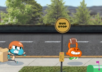 De Wondere Wereld Van Gumball Go Long schermafbeelding van het spel