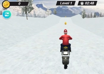 Motocicleta de Neve Empolgante captura de tela do jogo